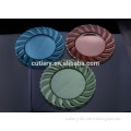 9inch colorful plastic charger plate